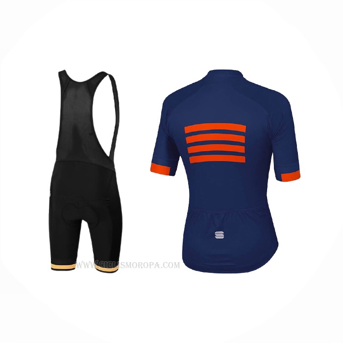2021 Ropa Ciclismo Sportful Azul Mangas Corta y Culotte Corto