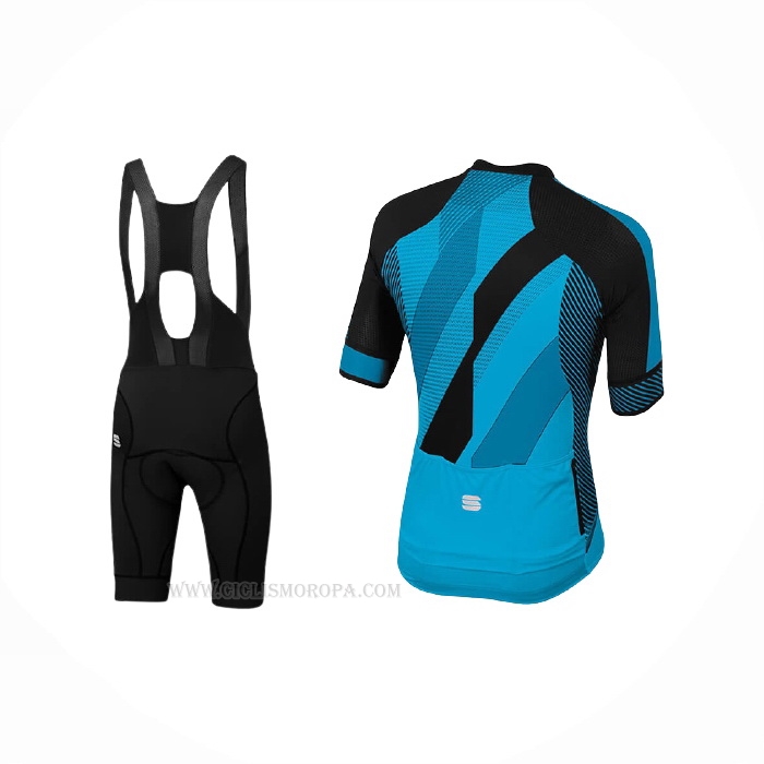 2021 Ropa Ciclismo Sportful Azul Negro Mangas Corta y Culotte Corto