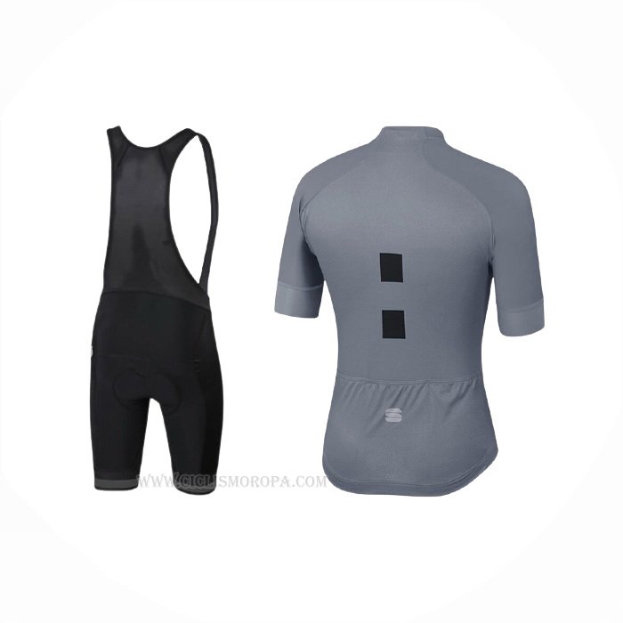 2021 Ropa Ciclismo Sportful Gris Naranja Mangas Corta y Culotte Corto