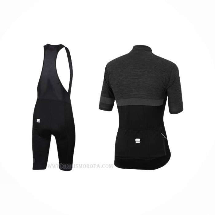 2021 Ropa Ciclismo Sportful Negro Mangas Corta y Culotte Corto
