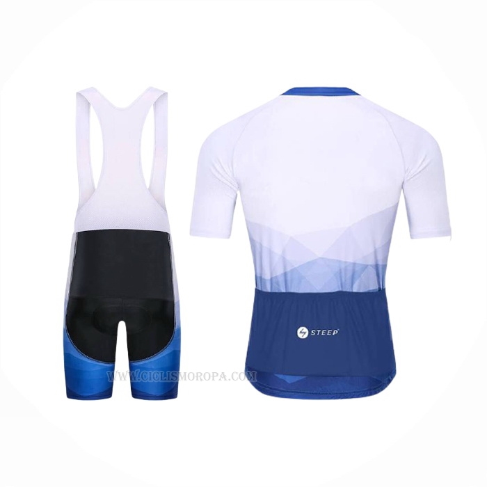 2021 Ropa Ciclismo Steep Azul Mangas Corta y Culotte Corto