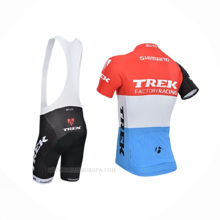2014 Ropa Ciclismo Trek Factory Racing Naranja Blanco Mangas Corta y Culotte Corto