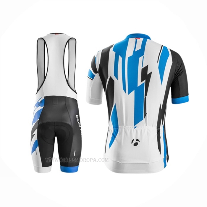 2016 Ropa Ciclismo Trek Bontrager Azul Blanco Mangas Corta y Culotte Corto