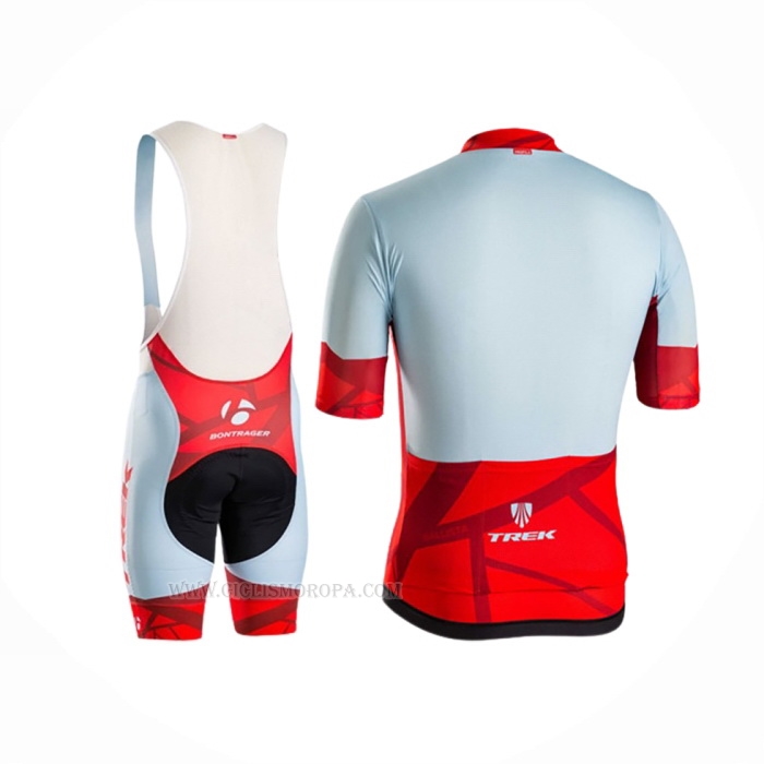 2016 Ropa Ciclismo Trek Bontrager Azul Rojo Mangas Corta y Culotte Corto