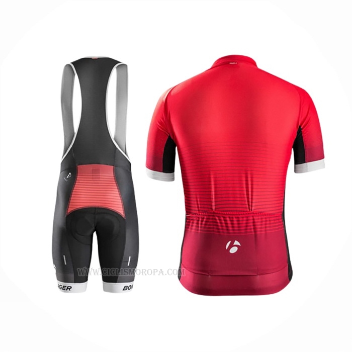 2016 Ropa Ciclismo Trek Bontrager Rojo Negro Mangas Corta y Culotte Corto