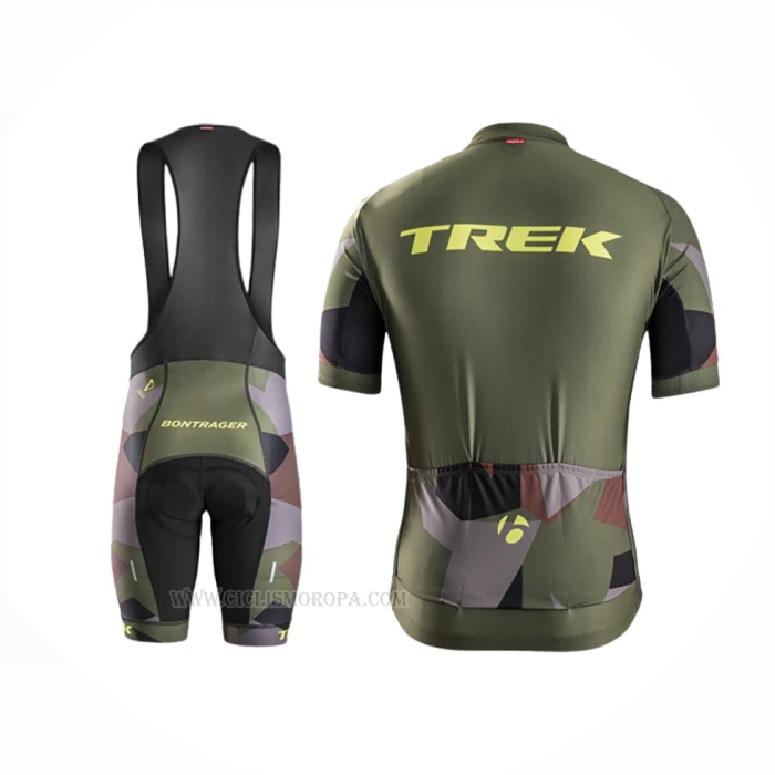 2016 Ropa Ciclismo Trek Bontrager Vede Militare Mangas Corta y Culotte Corto
