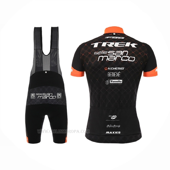 2017 Ropa Ciclismo Trek Negro Mangas Corta y Culotte Corto