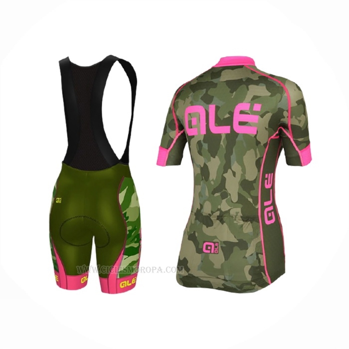 2017 Ropa Ciclismo Mujer ALE Camo Mangas Corta y Culotte Corto
