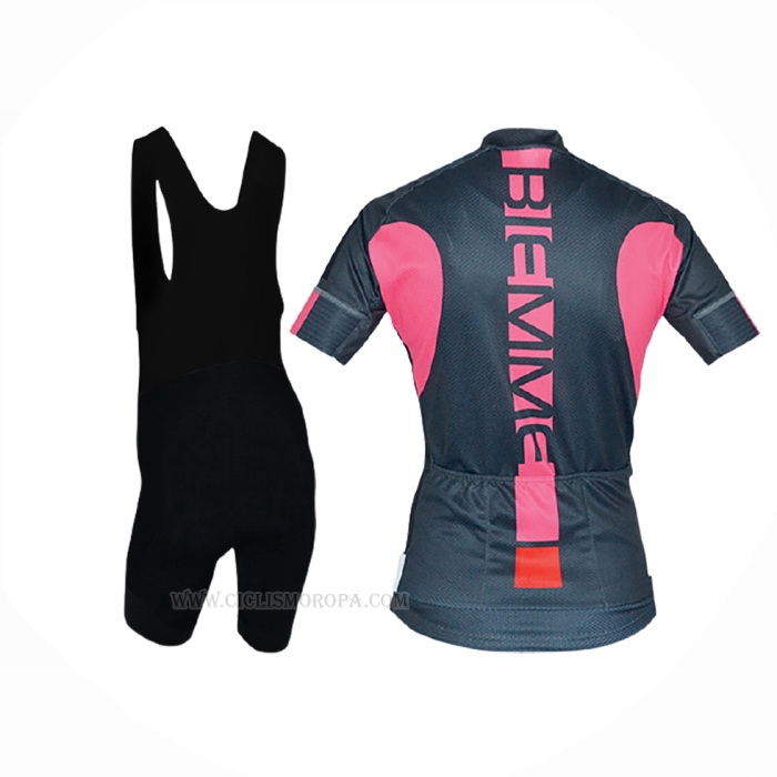 2017 Ropa Ciclismo Mujer Biemme Negro Mangas Corta y Culotte Corto