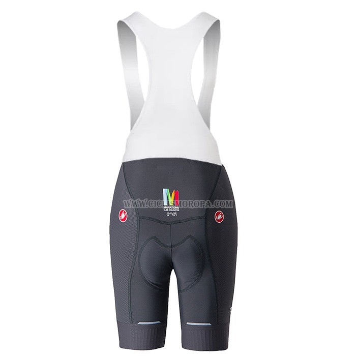 2023 Ropa Ciclismo Castelli Maratona Dles Dolomites-Enel Negro Mangas Cortas y Culotte Corto