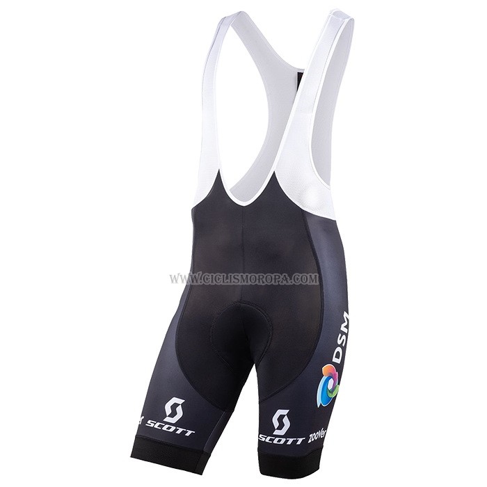 2023 Ropa Ciclismo Mujer DSM Negro Mangas Cortas y Culotte Corto