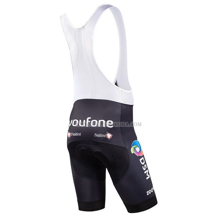 2023 Ropa Ciclismo Mujer DSM Negro Mangas Cortas y Culotte Corto