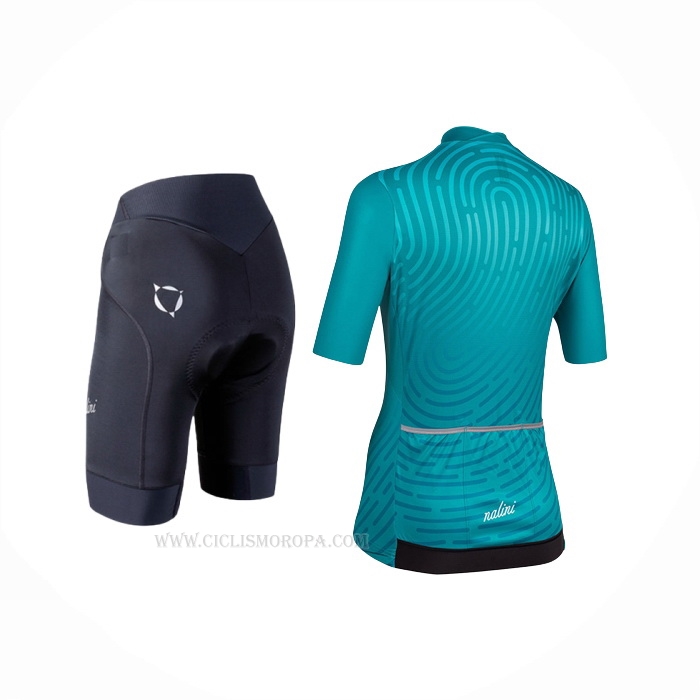 1920 Ropa Ciclismo Mujer Nalini Azul Mangas Corta y Culotte Corto