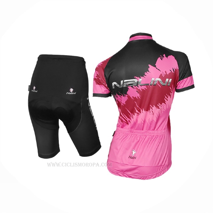 2017 Ropa Ciclismo Mujer Nalini Sfiziosa Rojo Mangas Corta y Culotte Corto