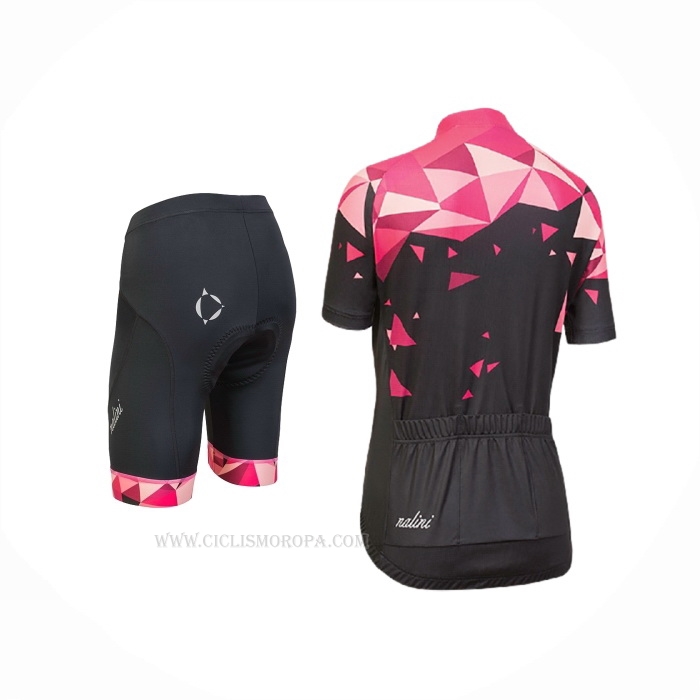 2018 Ropa Ciclismo Mujer Nalini Chic Rojo Mangas Corta y Culotte Corto