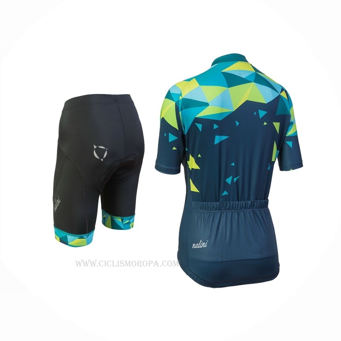 2018 Ropa Ciclismo Mujer Nalini Chic Verde Mangas Corta y Culotte Corto